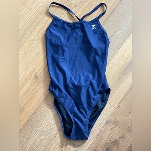 TYR Navy Blue Swimsuit Size 42